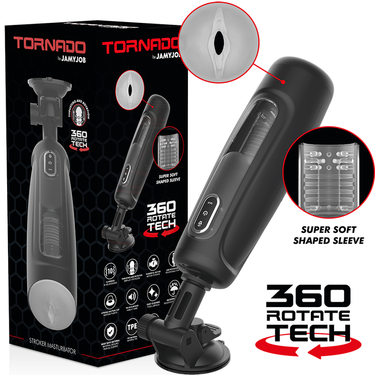 Tornado 360 Jamyjob Masturbatore con Vibrazione e Voce